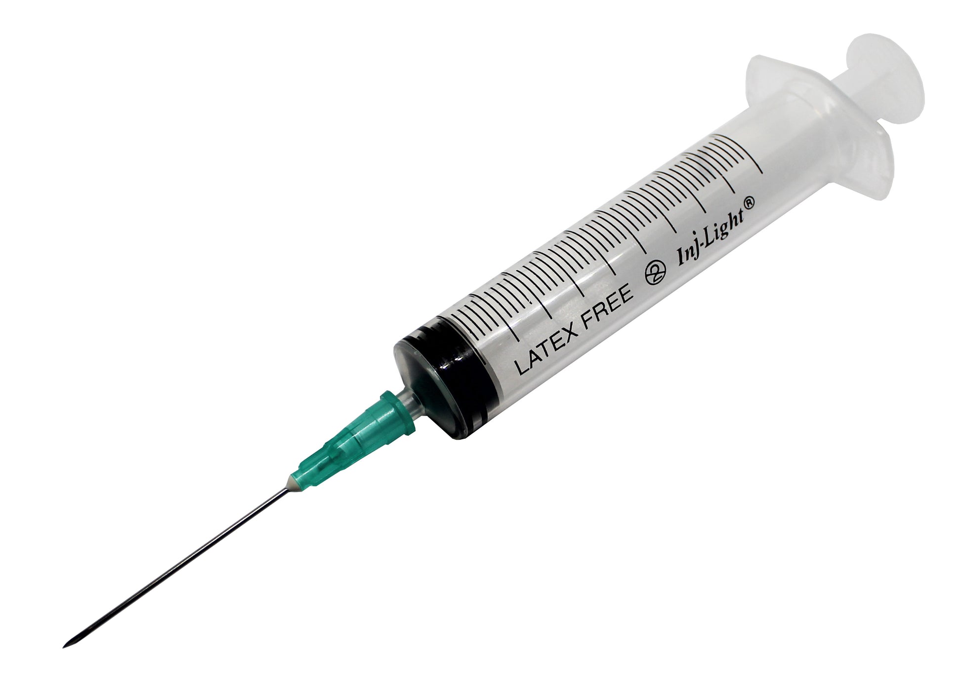 10ml Syringe With 21G Hypodermic Needle Rays InJ/Light Green (21G X 1,1 - Needles Back To The Future 2