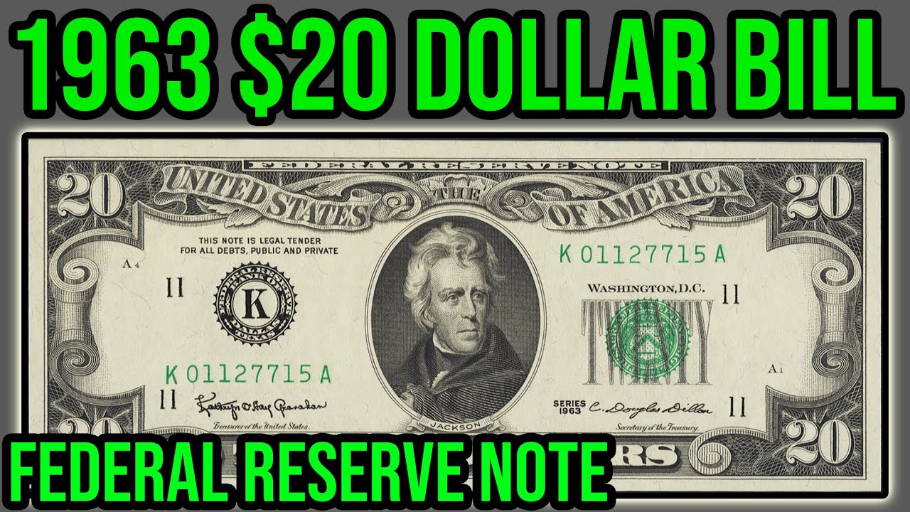 1963 $20 Dollar FRN Complete Guide - How Much Is It Worth And Why - 1934 A Series 10 Dollar Bill
