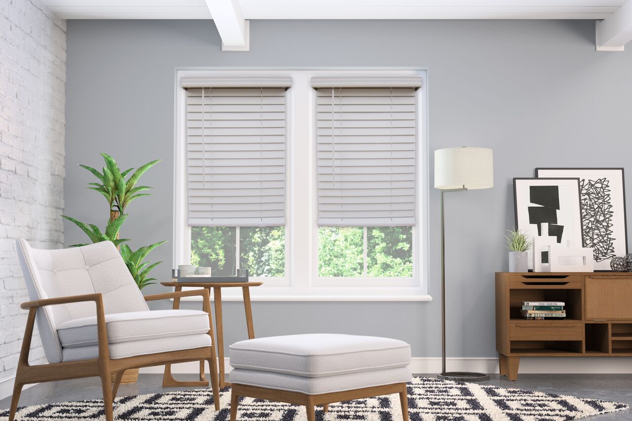 2 Inch Cordless Faux Wood Blinds - Cheap 2 Inch Faux Wood Blinds