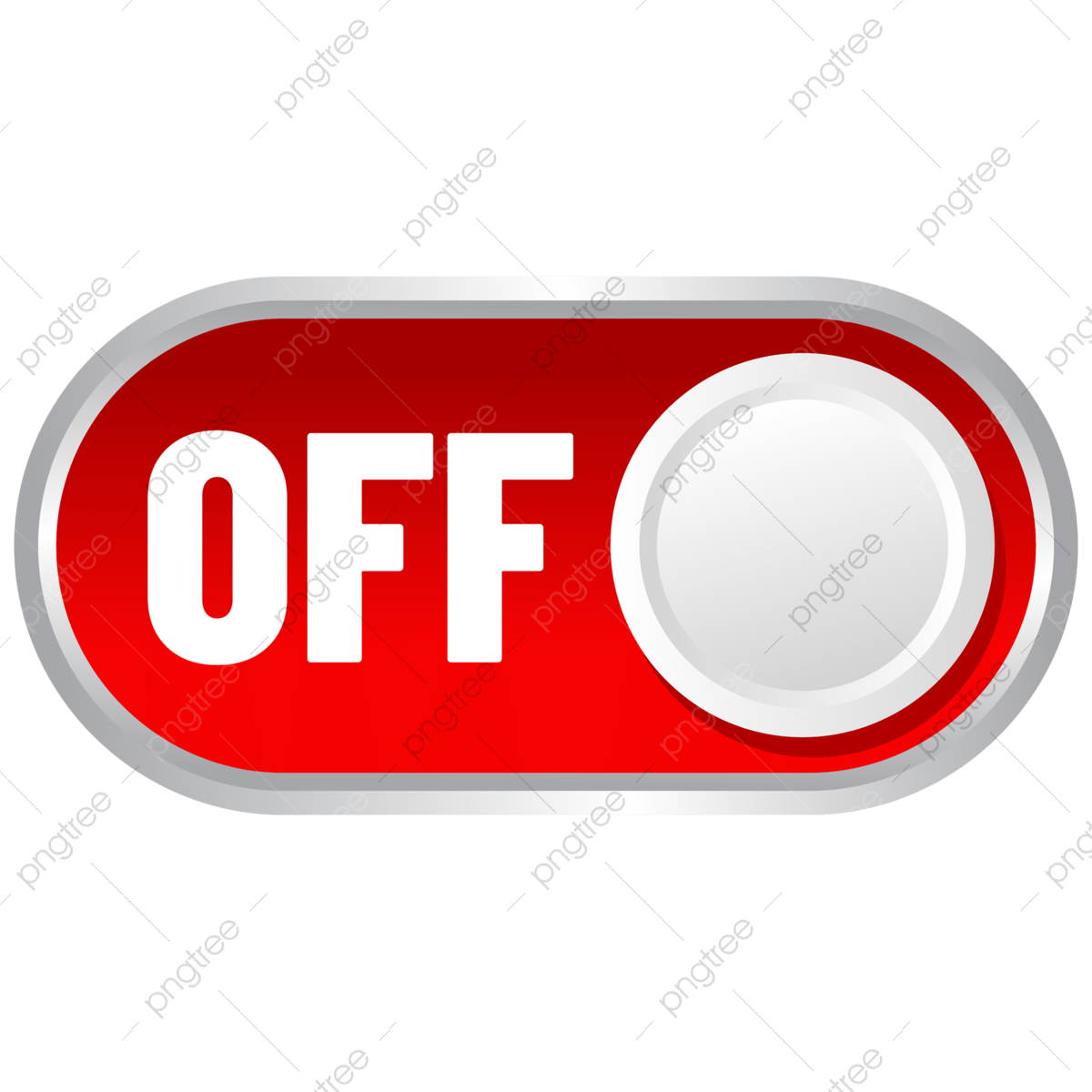 Botão De Desligar Em Vermelho PNG , Botão Ligar / Desligar, Botão De - Off Market Mood Mats For Sale
