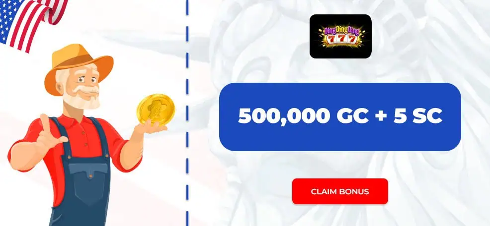 DingDingDing Casino Review September 2023 | FREE 500k GC + 5SC - Ding Ding Ding Sign Up Bonus