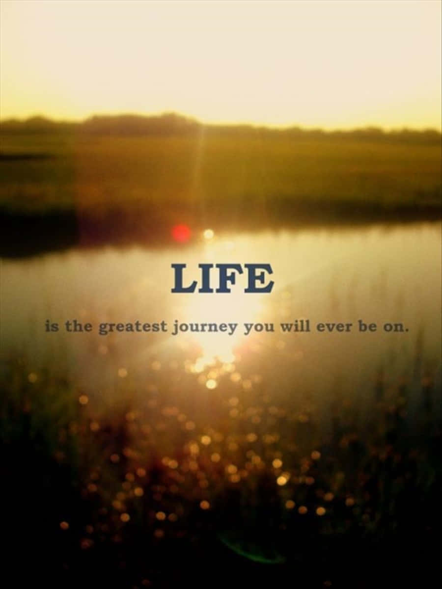 Download Life Is The Greatest Journey You Will Ever Take | Wallpapers.com - Life Line And Fate Line Cross