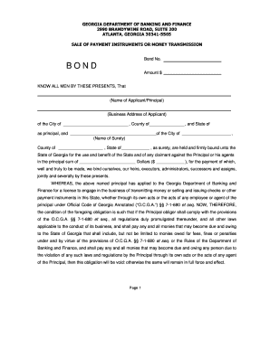 Georgia Electronic Consumer Products Or Home Warranty Surety Bond