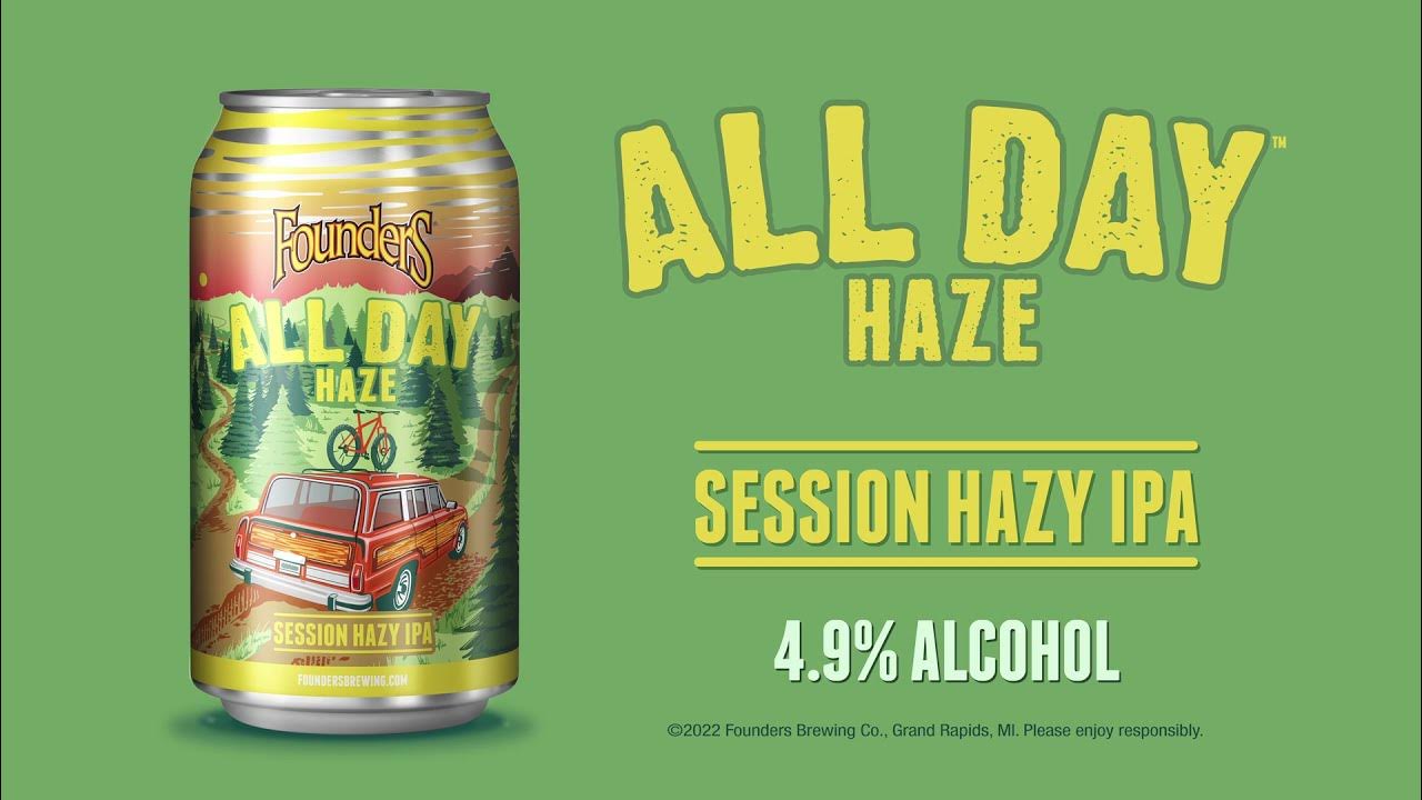 Founders Brewing Co. All Day Haze - YouTube - Founders All Day Haze Near Me