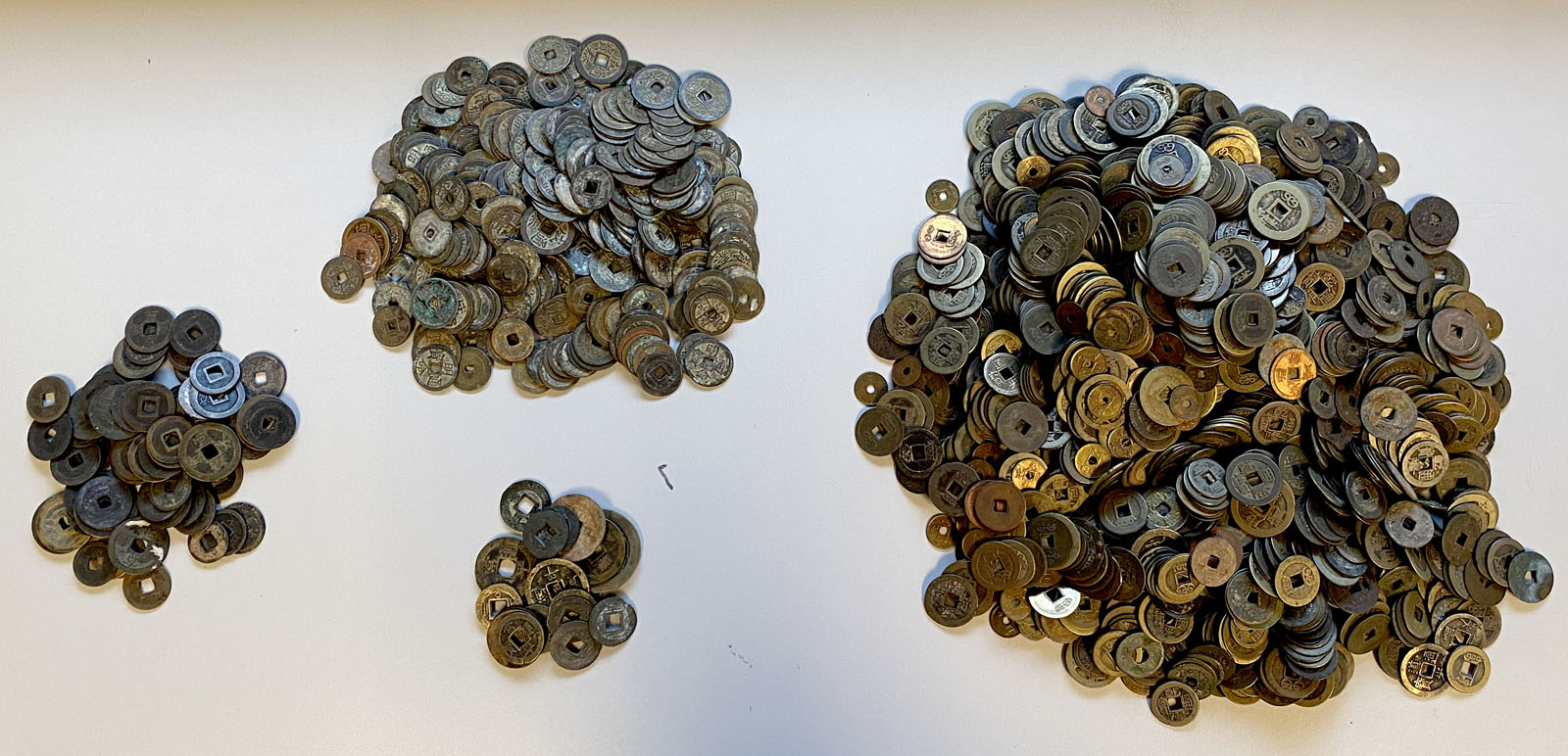 Group Lots - China. CHINA: LOT of 2097 coins, diverse study bulk lot - Lots For Sale In Magnolia Tx