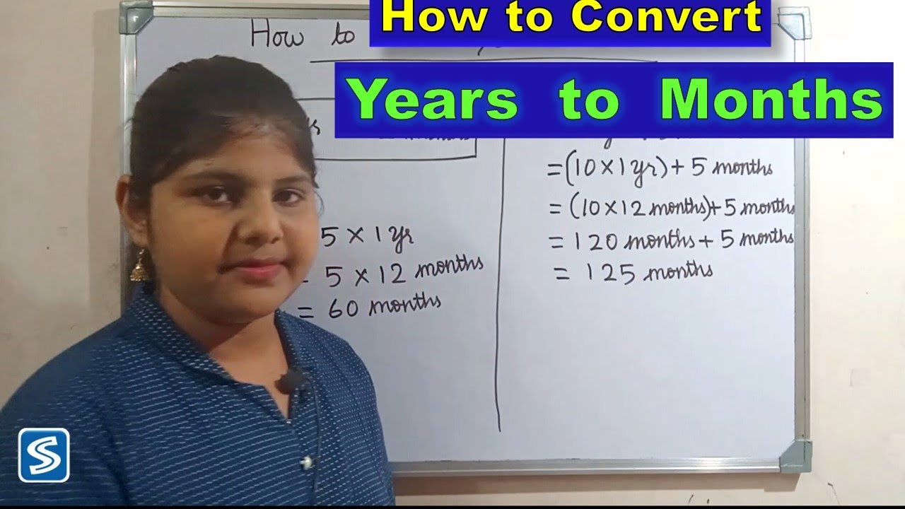 How to Convert years into Months | Years into Months - YouTube - 480 Months Is How Many Years