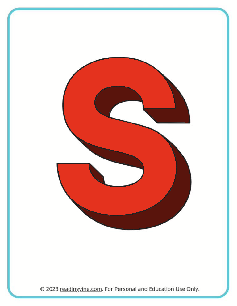 Letter S Colorïng Pages 3D Image - The Letter S Fan Art (44926431 - S&p 500 Ex Magnificent 7 Etf