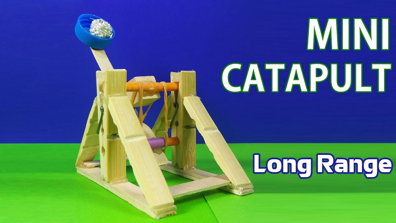 LONG RANGE Sticks Catapult | How to Build a mini catapult - YouTube - Katapult Good Way To Get A Pc