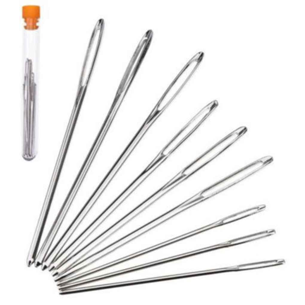 Machinehome Best Choice 9PCS Sewing Needles Large Eye Hand Blunt Needle - Needles Back To The Future 2