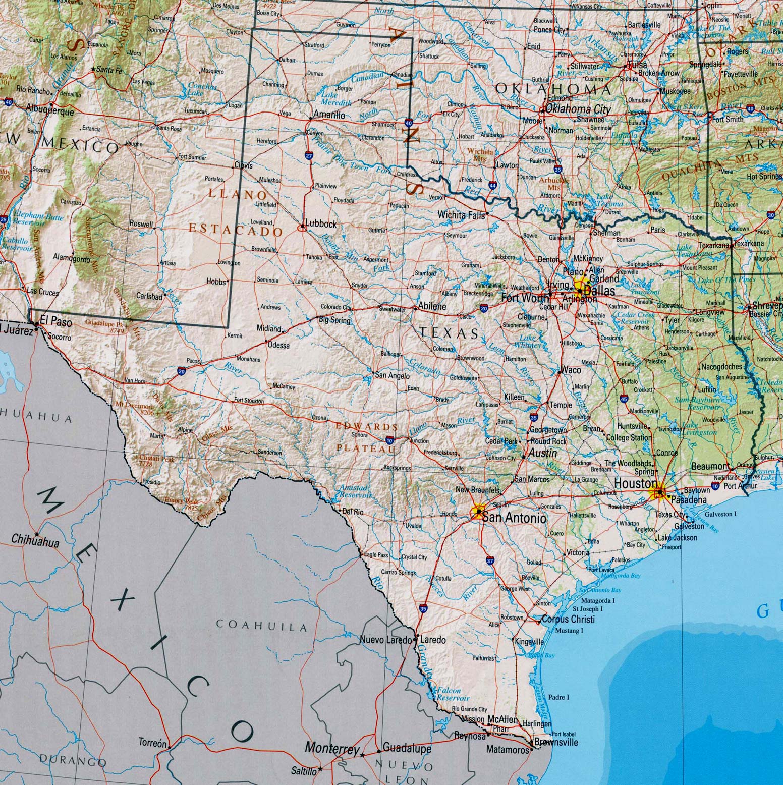 Maps of Texas - Texan Flags, Maps, Economy, Geography, Climate, Natural - Texas Monthly Top 50 Bbq 2025