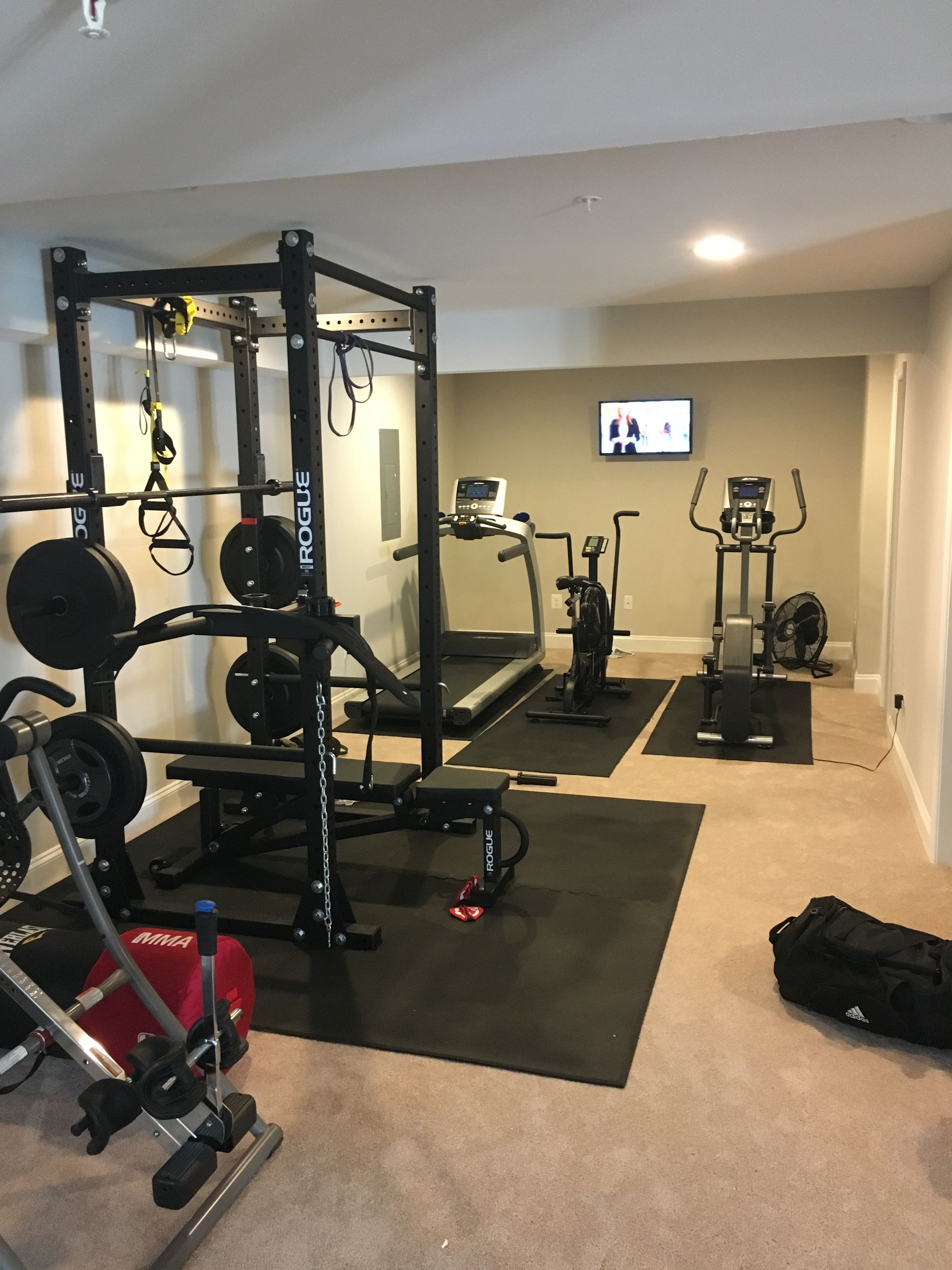 Minus the bike. Maybe try and add a rower? - Tap the pin if you love - Gym Kit For Working It Out