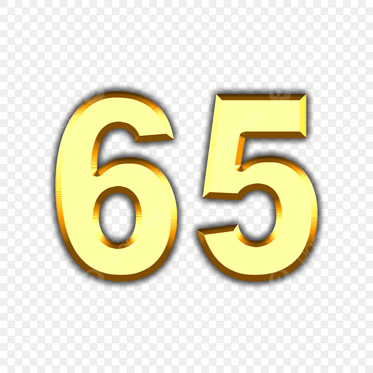 Number 65 Clipart Vector, Number 65 Golden Font, Sixtyfive, Font - 65 Inch 4k Tv Black Friday