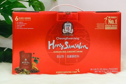 Nước uống hồng sâm Cheong Kwan Jang Hong Sam Won review - Cheong Kwan Jang Hong Sam Won
