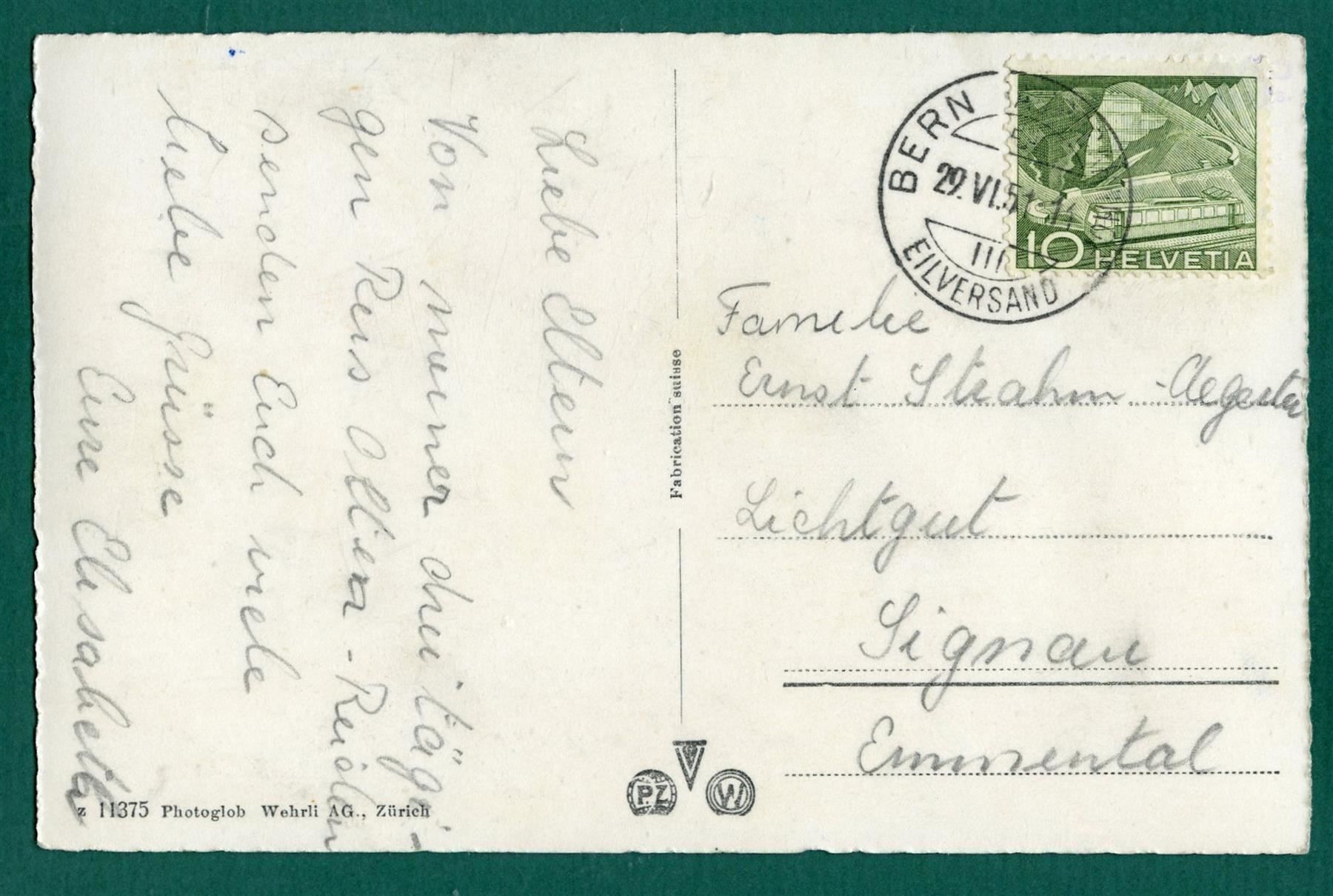 Olten, Partie an der Aare, 1951 (Gebraucht) in Sargans für CHF 0.8 - An Orphan Looking For A Home
