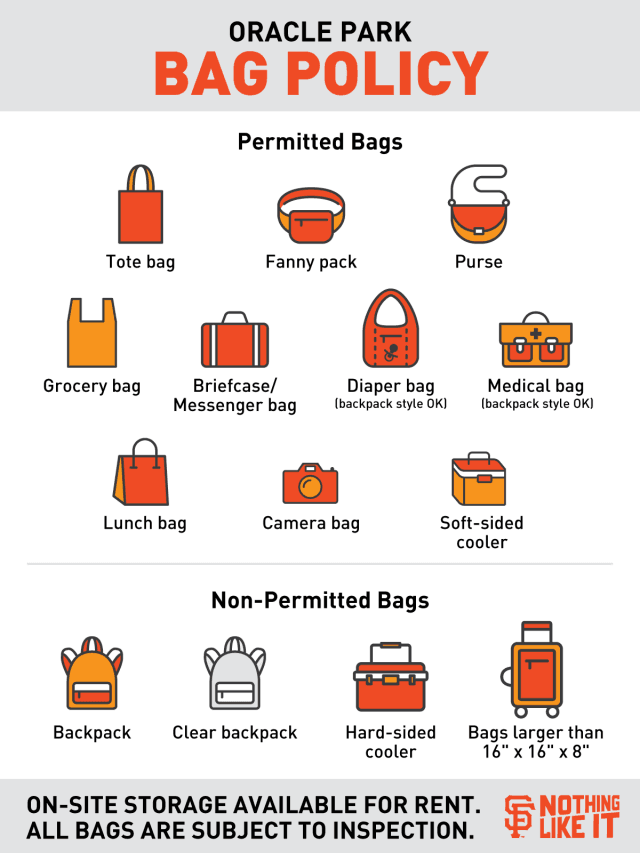 Oracle Park Bag Policy: Entry Rules For Giants Fans