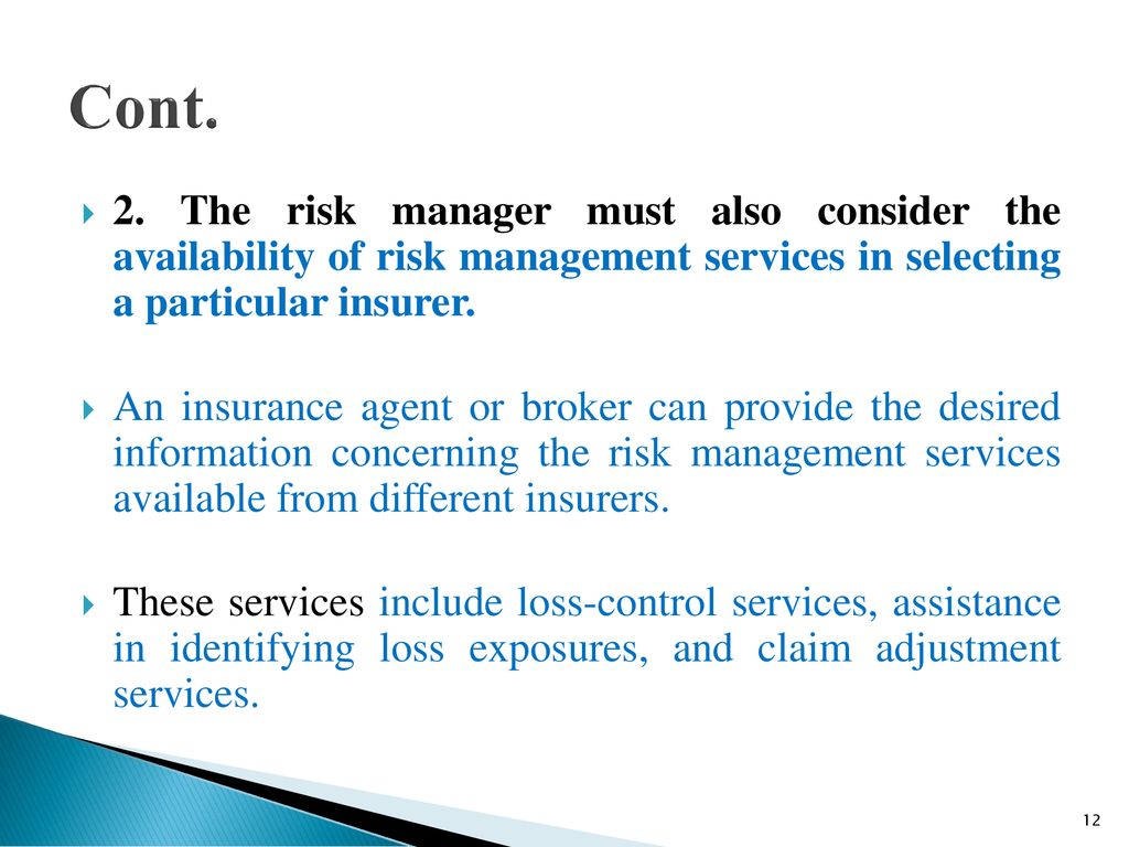 PBBF 303: FIN. RISK MANAGEMENT AND INSURANCE - ppt download - Which Of These Factors Would An Insurer Consider When Determining