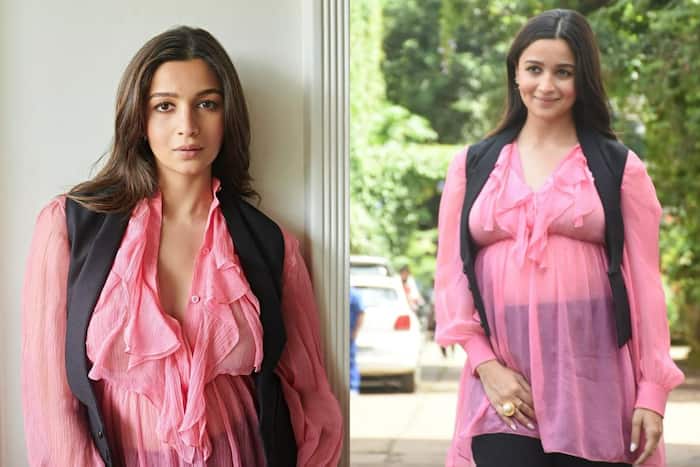 Pregnant Alia Bhatt is The Prettiest Pink Rose in Her Sheer Ruffle - Alia Bhatt Pregnant? Bollywood Is Losing It Over This Clue!