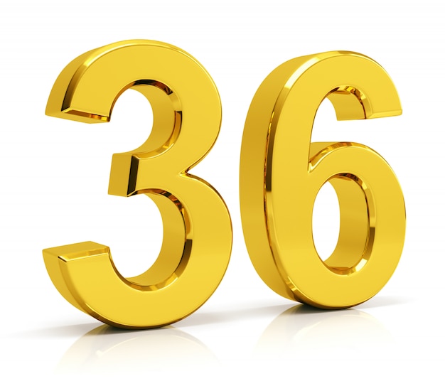 Premium Photo | Number 36 - 36 Out Of 45 Percentage Grade