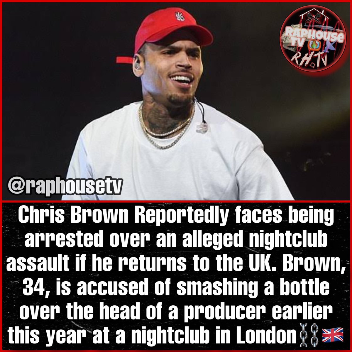 Chris Brown Arrested In Manchester Over 'bottle Attack' On Music Producer At London Nightclub