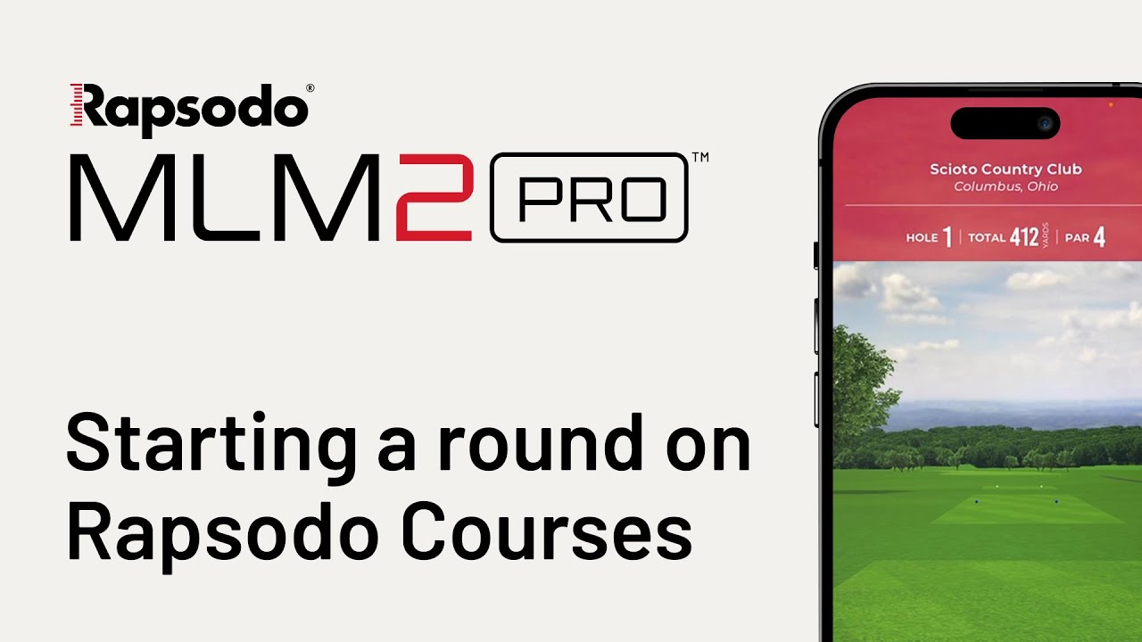 Rapsodo MLM2PRO™ | Starting Rapsodo Courses Simulation - YouTube - Rapsodo Mlm 2 Pro Golf Balls