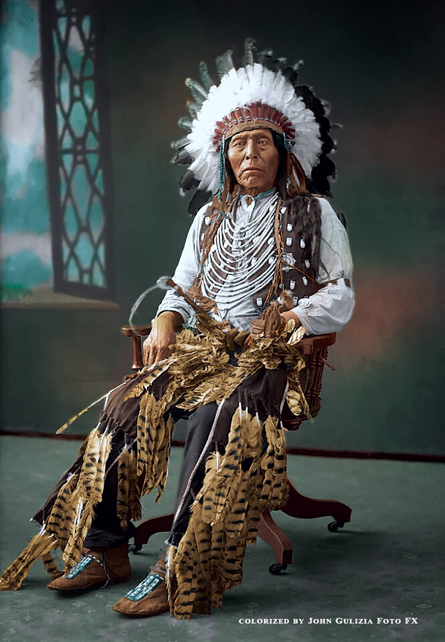 Rare Colorized Native American Images From The Past - Native Grill & Wings Near Me