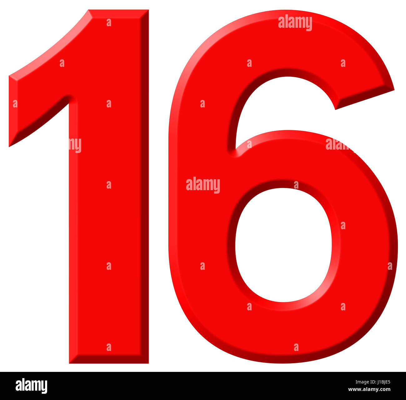 Red Number 16 - 16 Vs 36 Pin For Hair Loss
