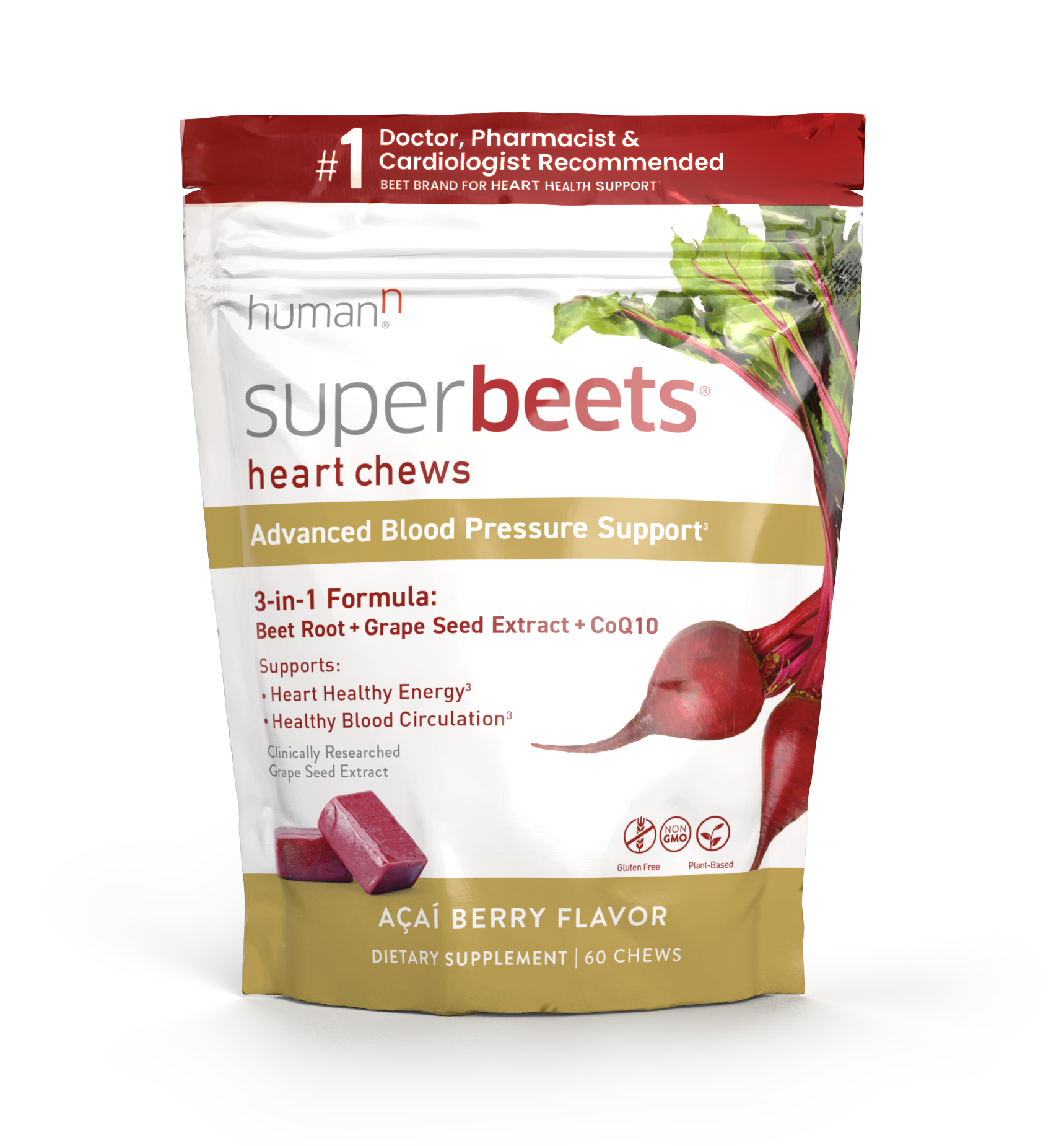 Superbeets® Heart Chews Advanced | Beet Root + CoQ10 | humanⁿ - Superbeets Deal As Seen On Tv