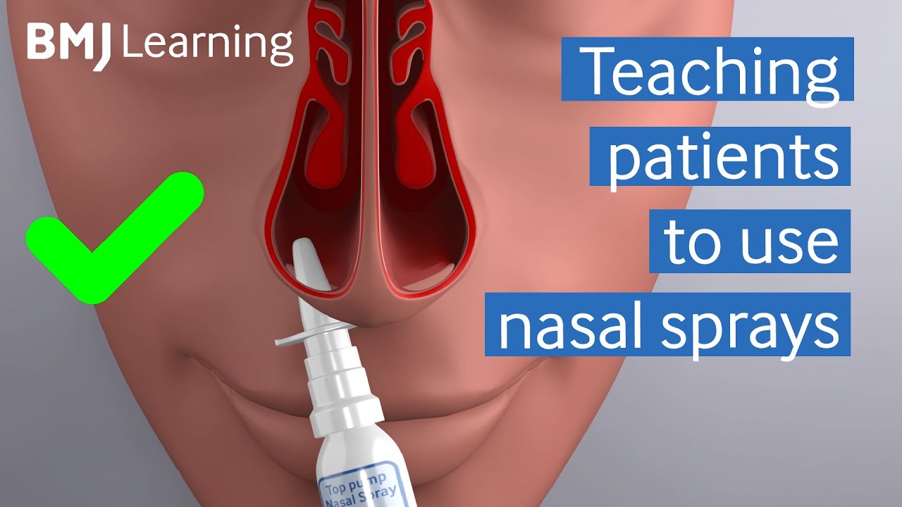 Teaching patients to use nasal sprays | BMJ Learning - YouTube - Pt 141 Nasal Spray For Sale