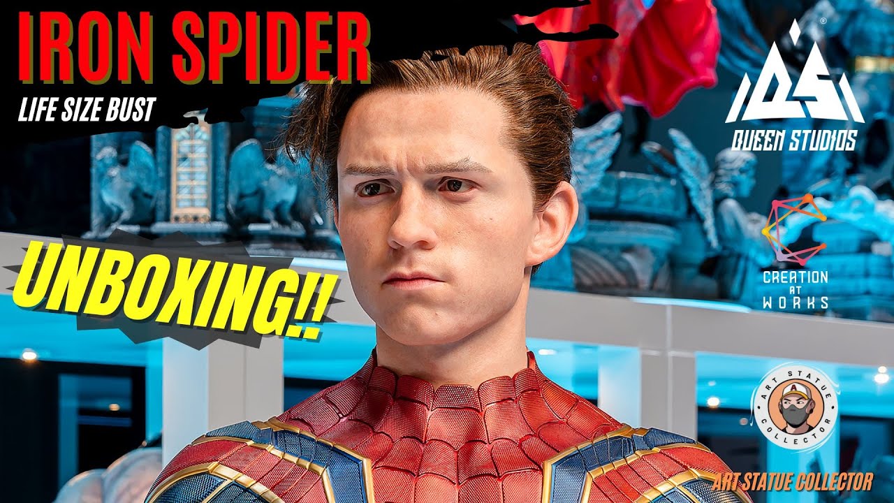 Tom Holland Iron Spider Life Size Bust Unboxing & Review | Queen - How Tall Is Tom Holland? Spider-Man Star’s Height In 2025