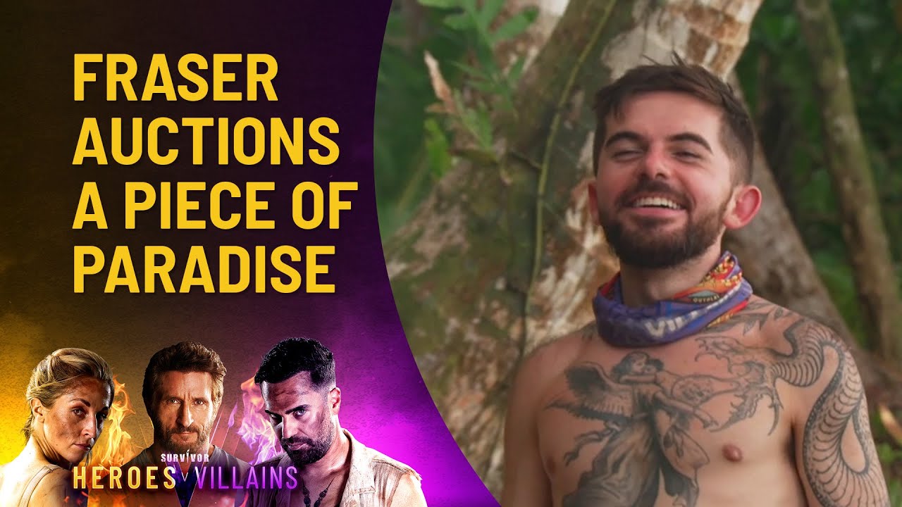 Unseen On TV: Fraser Shows Off His Auctioneer Skills | Australian - Who Is Kyle Fraser On Survivor? Inside His Game And Strategy