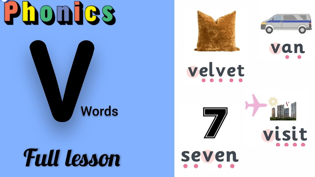 v words. Jolly phonics v sound Blending words. Phonics v. #v phonics - Words That Contain V And X
