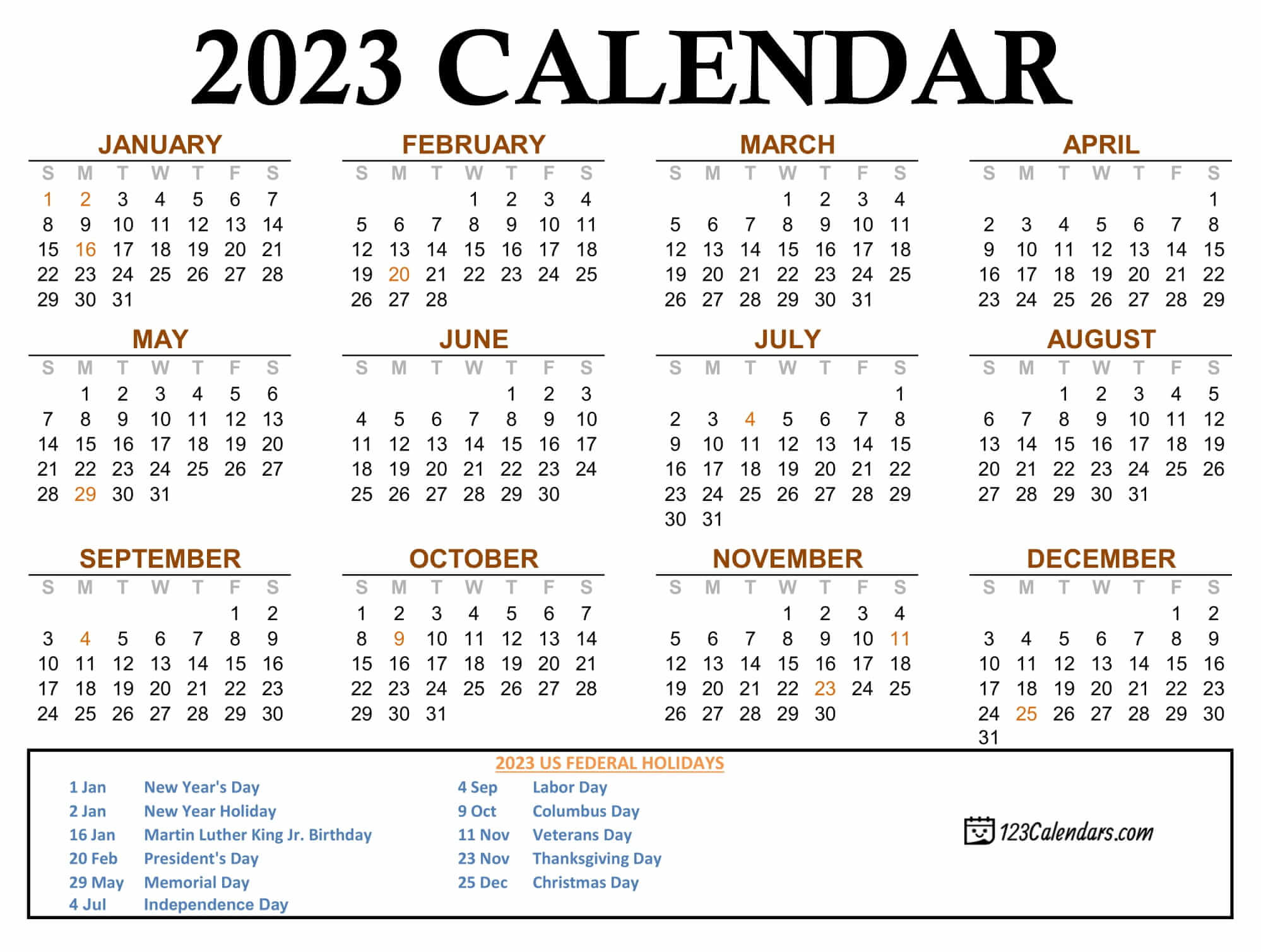 Year 2023 Calendar Templates | 123Calendars.com - 2023 Xc60 Vs Xt6 Luxury Suv