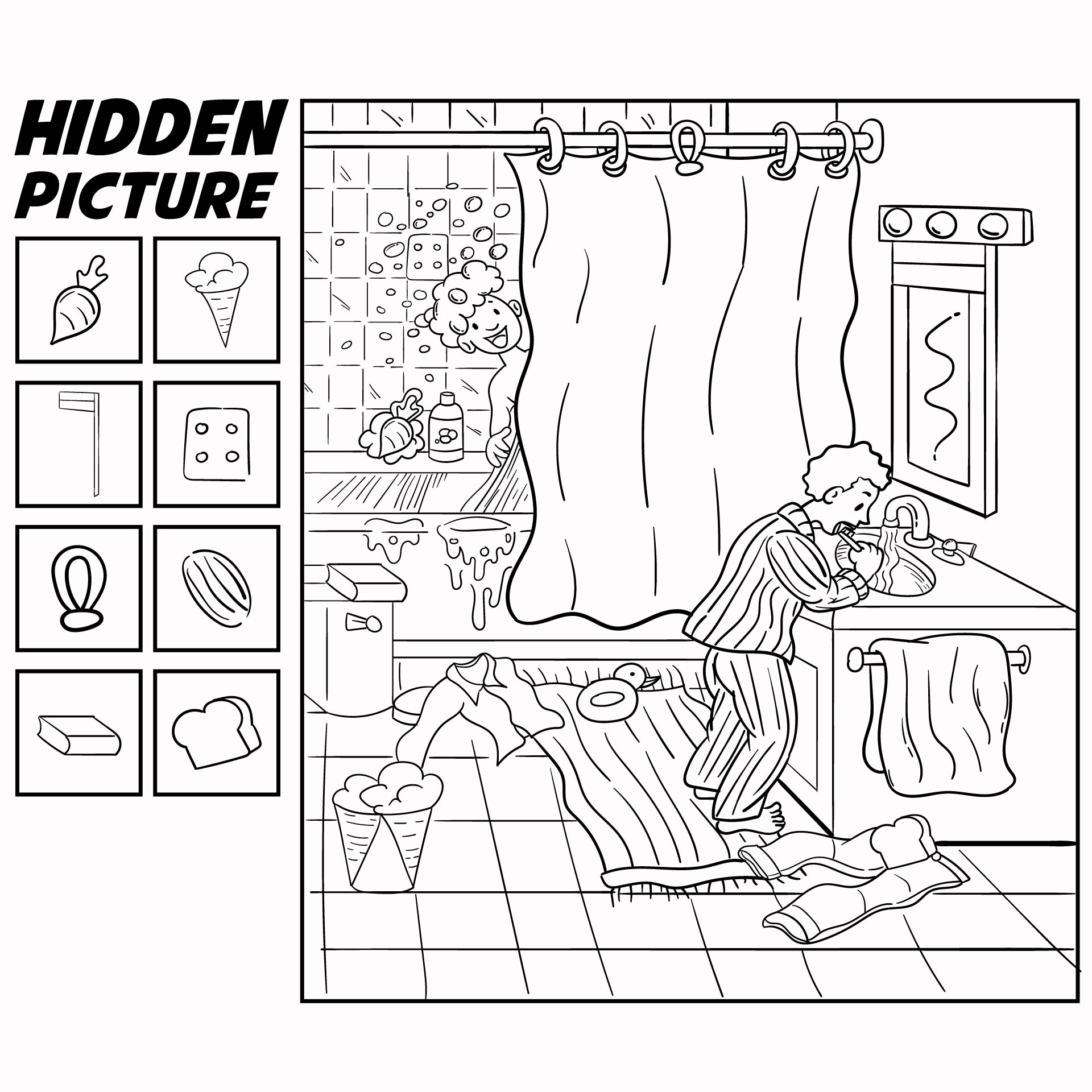 10 best hidden object printables printablee com - printable find hidden - Hidden Lakes Senior Living Community Photos