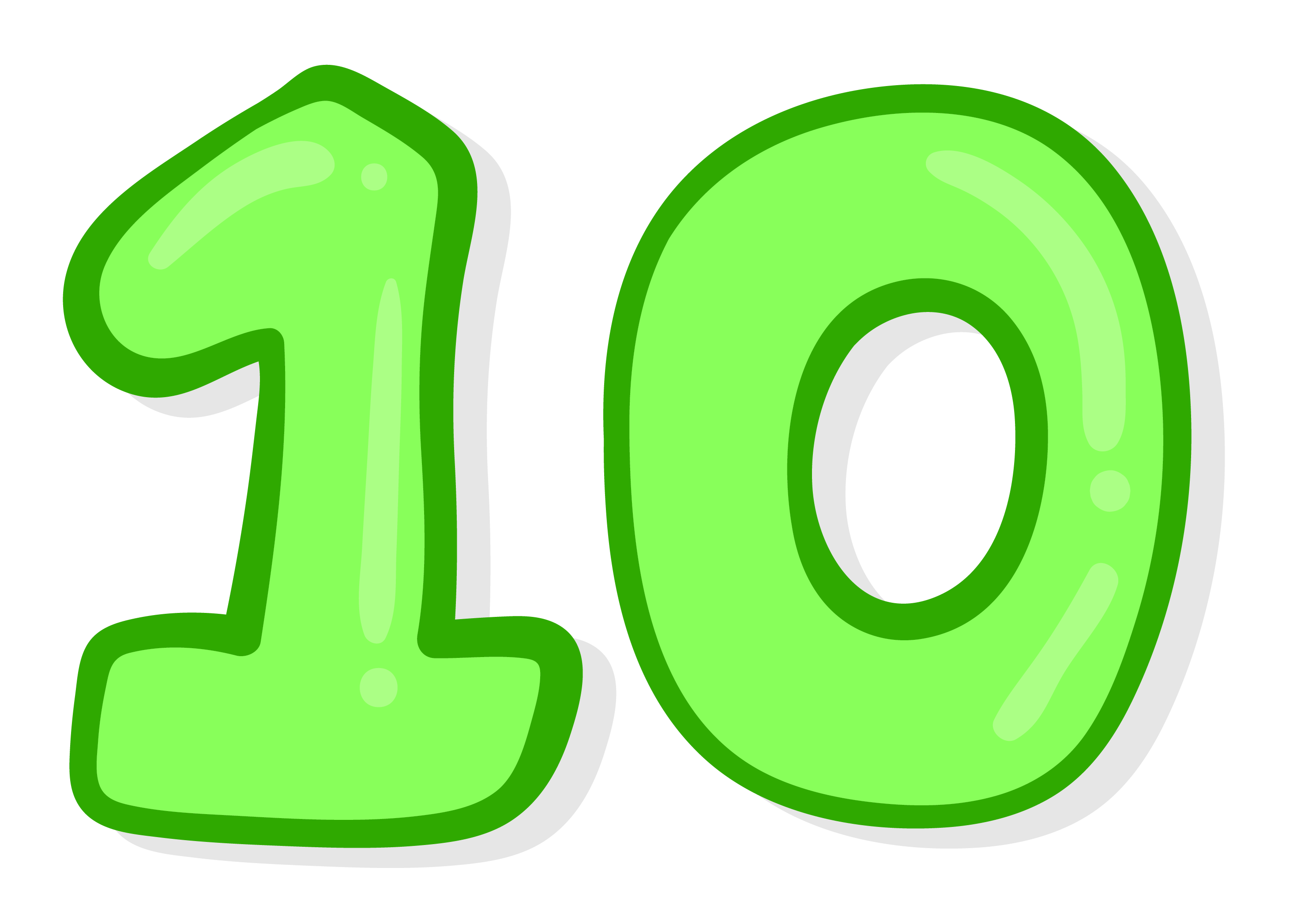 10 Number Graphic, Numeric Illustration, Ten Digit Visual PNG Image - 10 Year Survival Rate Diffuse Large B Cell Lymphoma