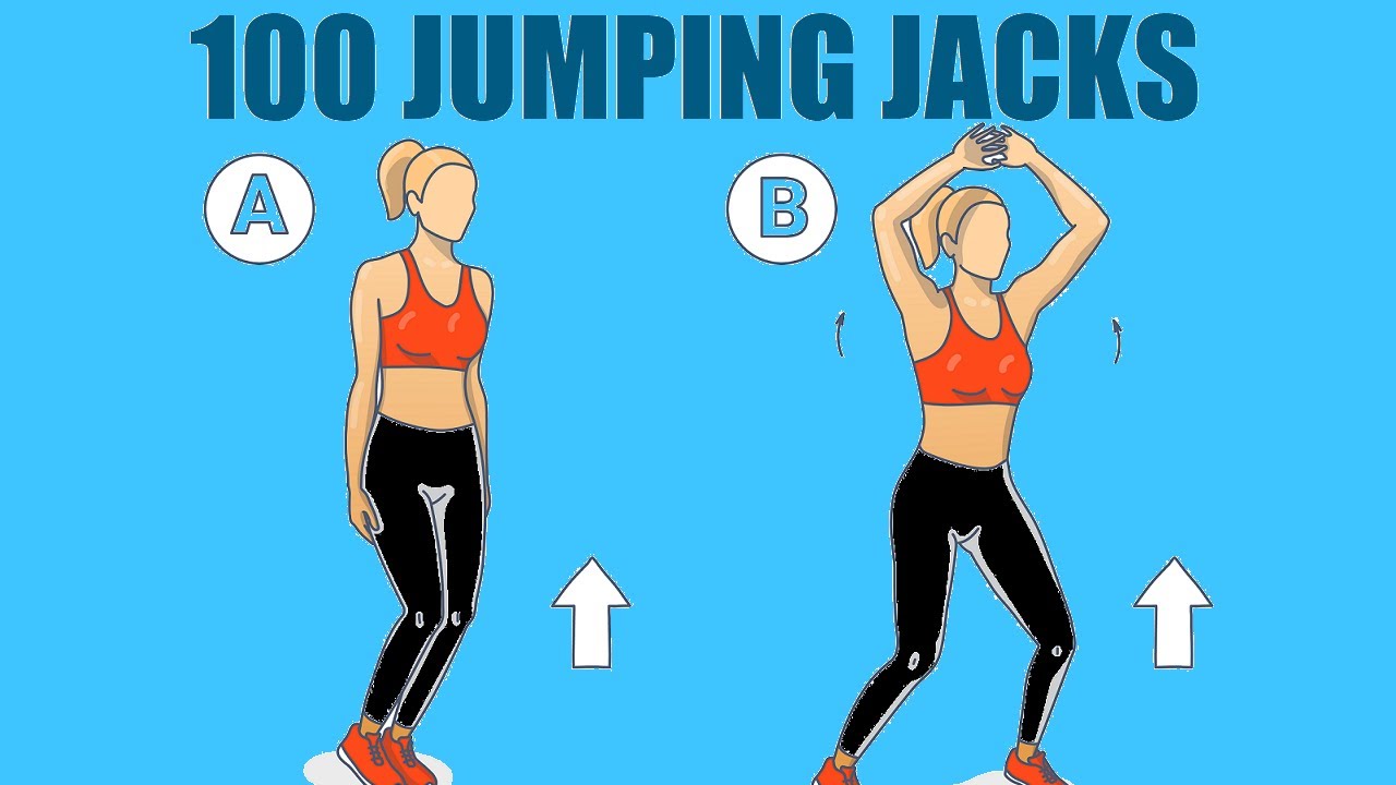 100 Jumping Jacks Workout (BURN Calories Fast!) - YouTube - How Many Calories Does 10 Jumping Jacks Burn