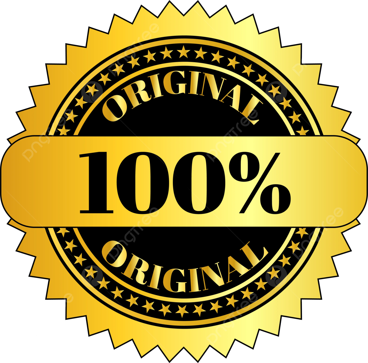 100 Original Mark Vector, 100 Original Product, Golden, Original PNG - Original No Salt Sodium Free Salt Alternative