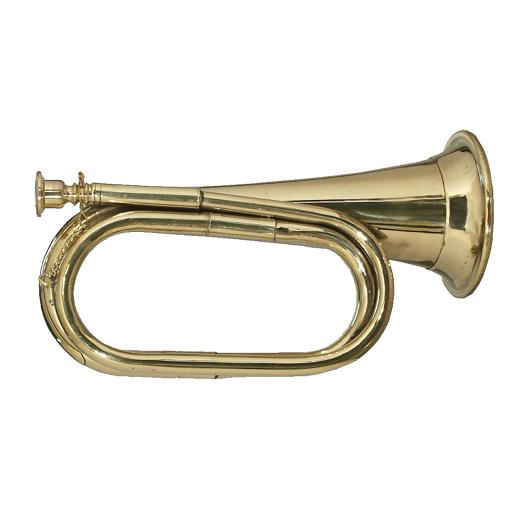 11" Brass Cavalry Bugle- Antique Reproduction | Schooner Bay Company - Bugle Tune At Military Funeral Ceremonies