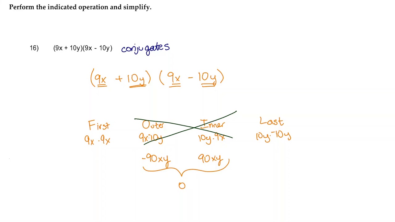 16) Perform the indicated operation and simplify. - YouTube - Perform The Indicated Operation And Simplify The Result