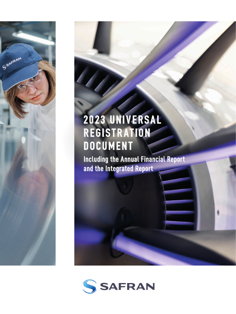 2023 Safran Universal Registration Document | PDF | Aircraft | Aviation - Hermès 2023 Universal Registration Document Revenue 2023 2022 2021