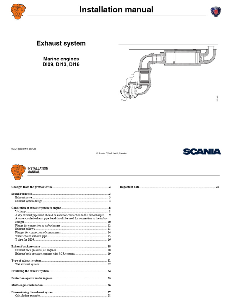 2.04 Marine Exhaust | PDF | Noise | Pipe (Fluid Conveyance) - Exhaust Fluid Quality Poor See Owners Manual