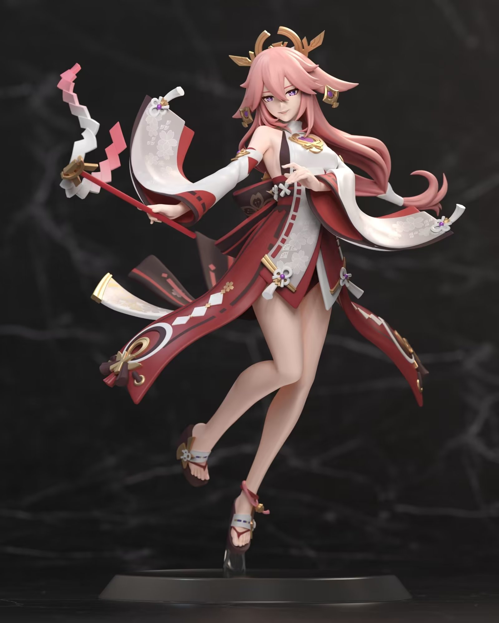 25cm-Anime-Genshin-Impact-Figure-Awaken-miHoYo-Yae-Miko-Figurine-PVC - How To Figure Out Who A Phone Number Belongs To