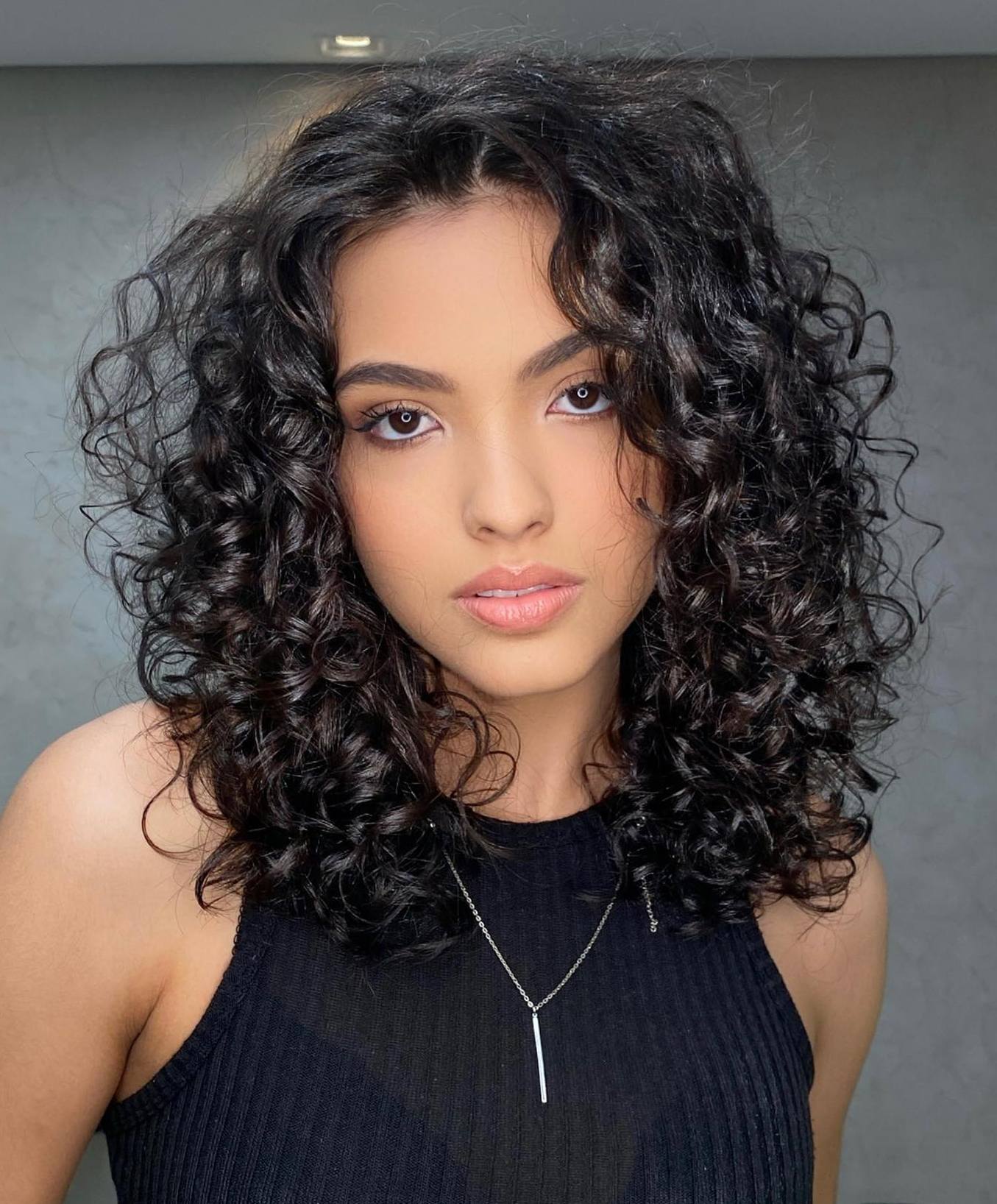 30 Best Medium Length Curly Hair Styles for 2023 - Curly Wig With Bangs Human Hair