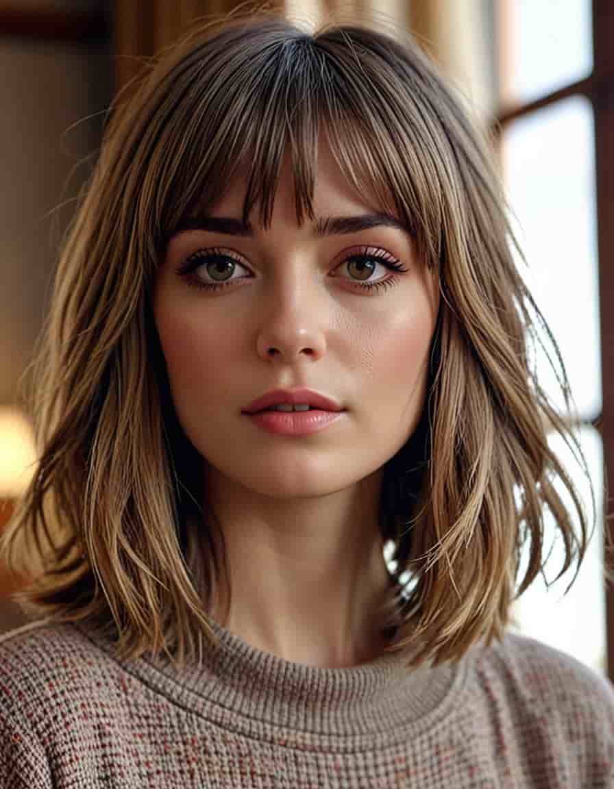 33 Stunning Layered Hair With Curtain Bangs Styles You Need To Try - Hair Salon Fort Walton Beach Fl