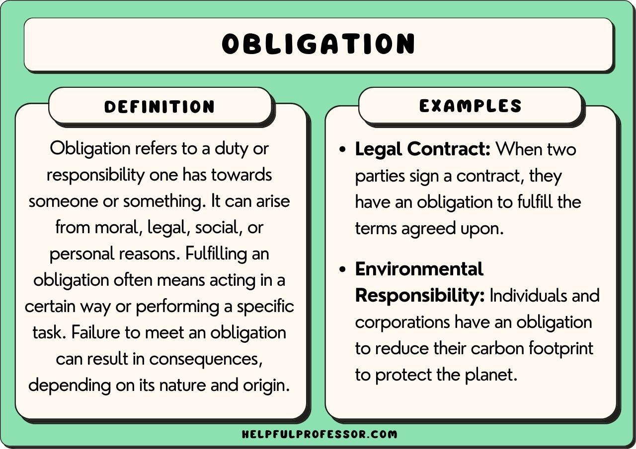 47 Obligations Examples (2025) - Obligation To Transfer Resources From A Past Transaction