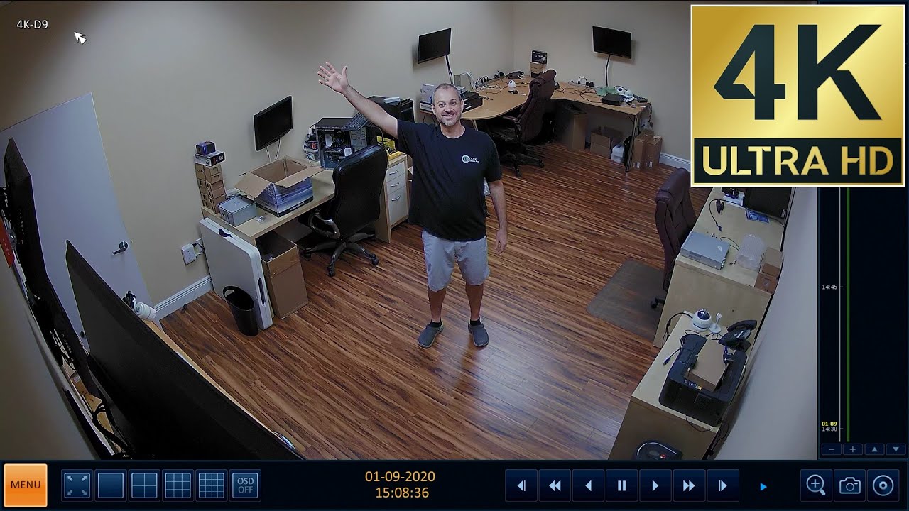 4K Security Camera Surveillance DVR Recording - YouTube - How To Tell If A Security Camera Is Recording You