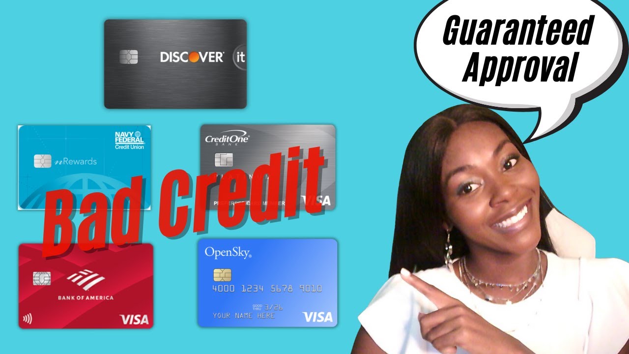 5 Credit Cards That Offer Guaranteed Approval - Bad Credit OK | Rickita - Guaranteed Approval Credit Card With $5000 Limit With Bad Credit