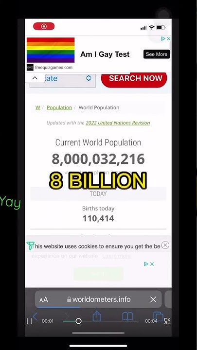 8 billion - YouTube - 8 Billion Divided By 8 Million