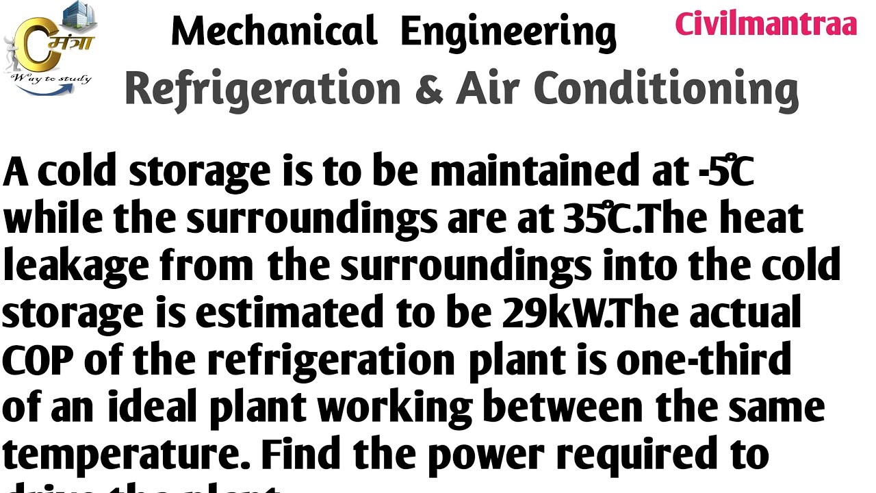A cold storage is to be maintained at -5°C while the surroundings are - What Is The Maximum Required Cold Holding Temperature