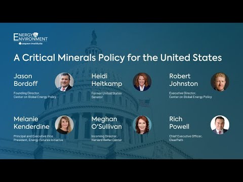 A Critical Minerals Policy for the United States - YouTube - Immediate Measures To Increase American Mineral Production