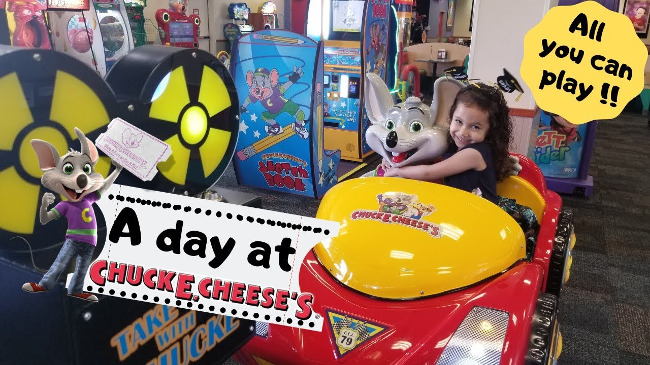 A day at Chuck E Cheese's - All you can play! - YouTube - $14.99 All You Can Play Chuck E Cheese 2024